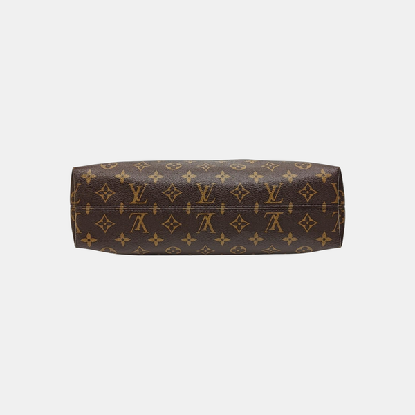 CARRYALL Small Monogram Coated Canvas Brown