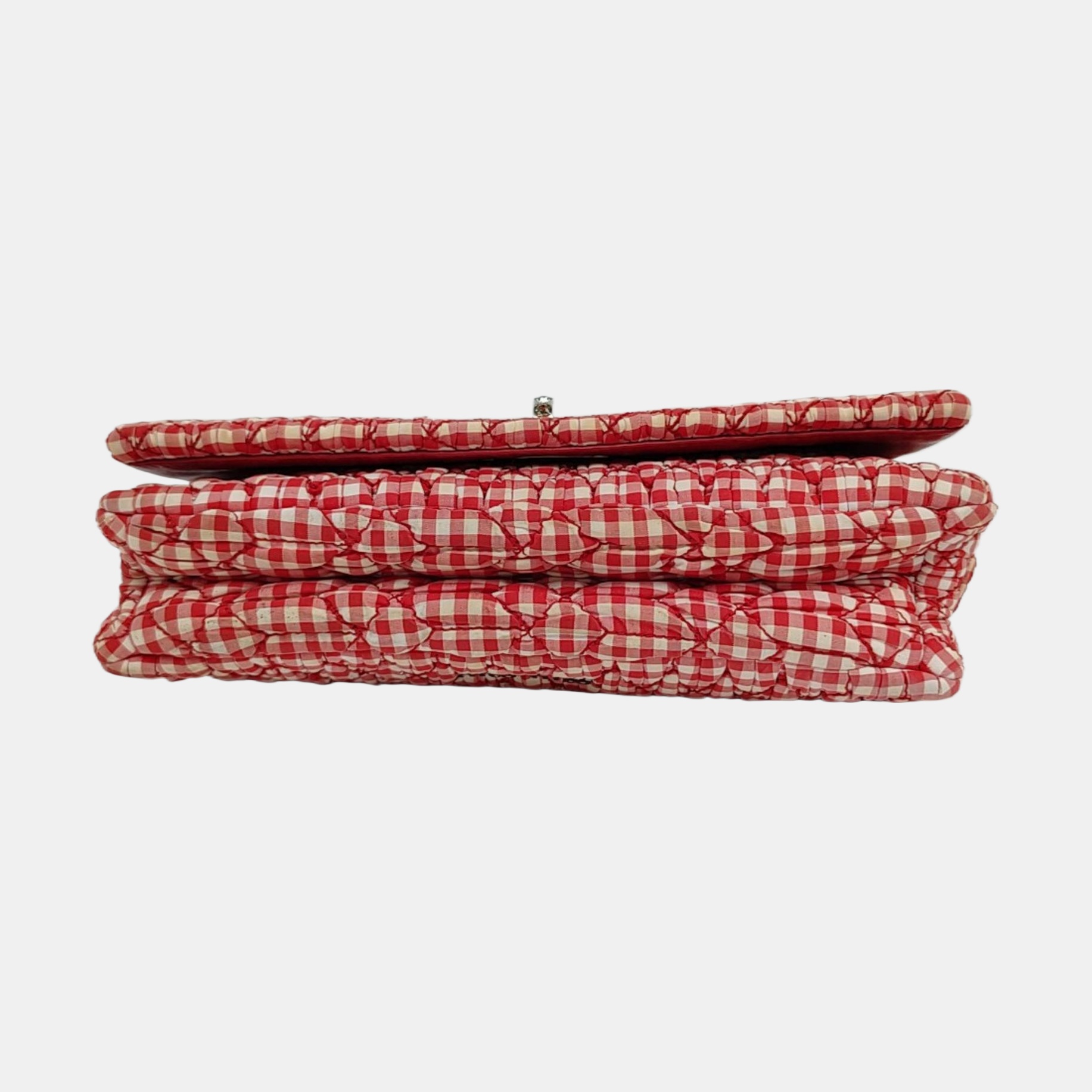 Bolso bandolera de tela acolchada rojo