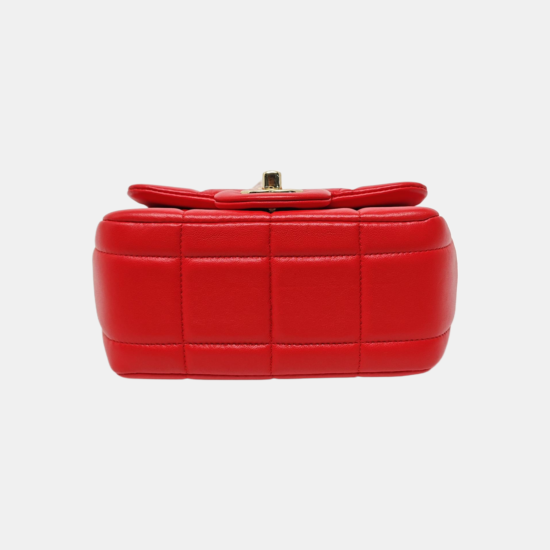 CLASSIC FLAP Mini Quilted Lambskin Red