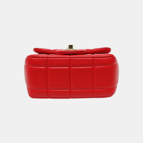 CLASSIC FLAP Mini Quilted Lambskin Red