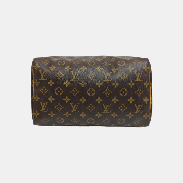SPEEDY 30 Monogram Coated Canvas Brown