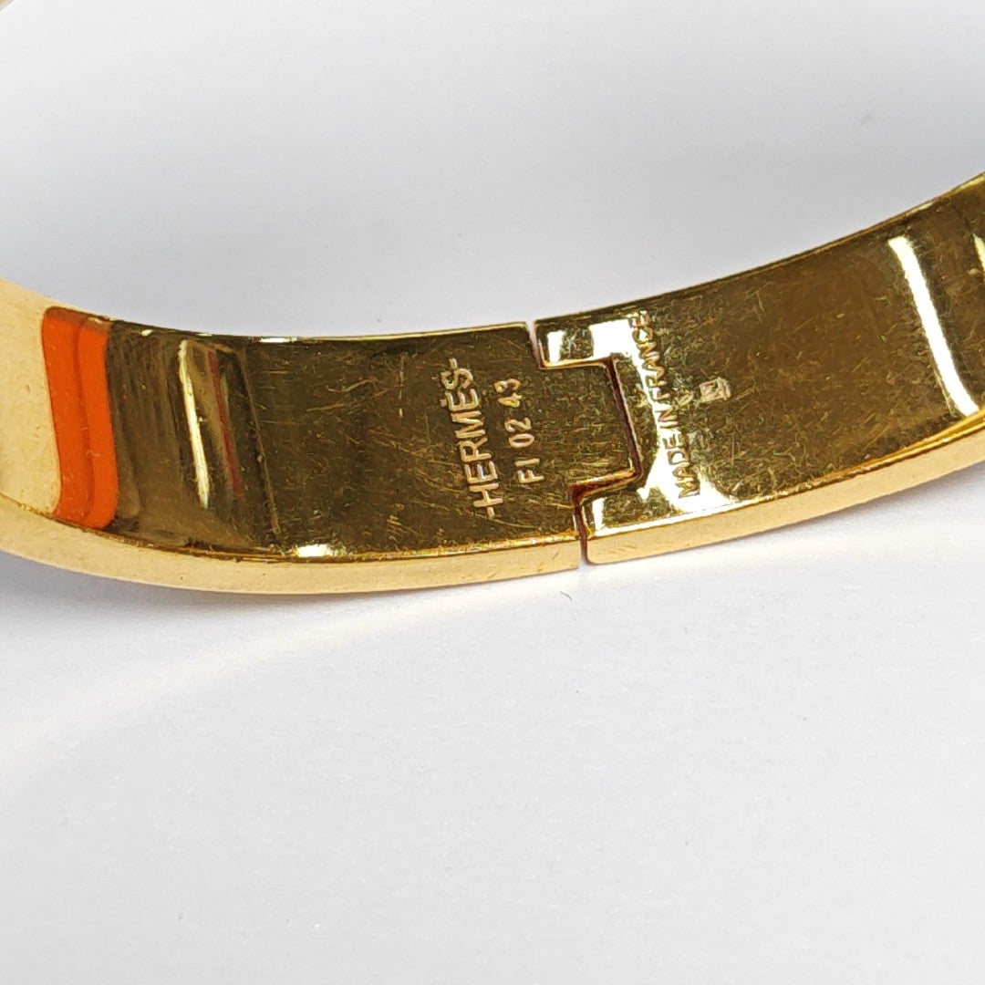 Clic H Metal Gold Bangle