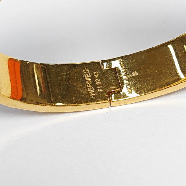 Clic H Metal Gold Bangle