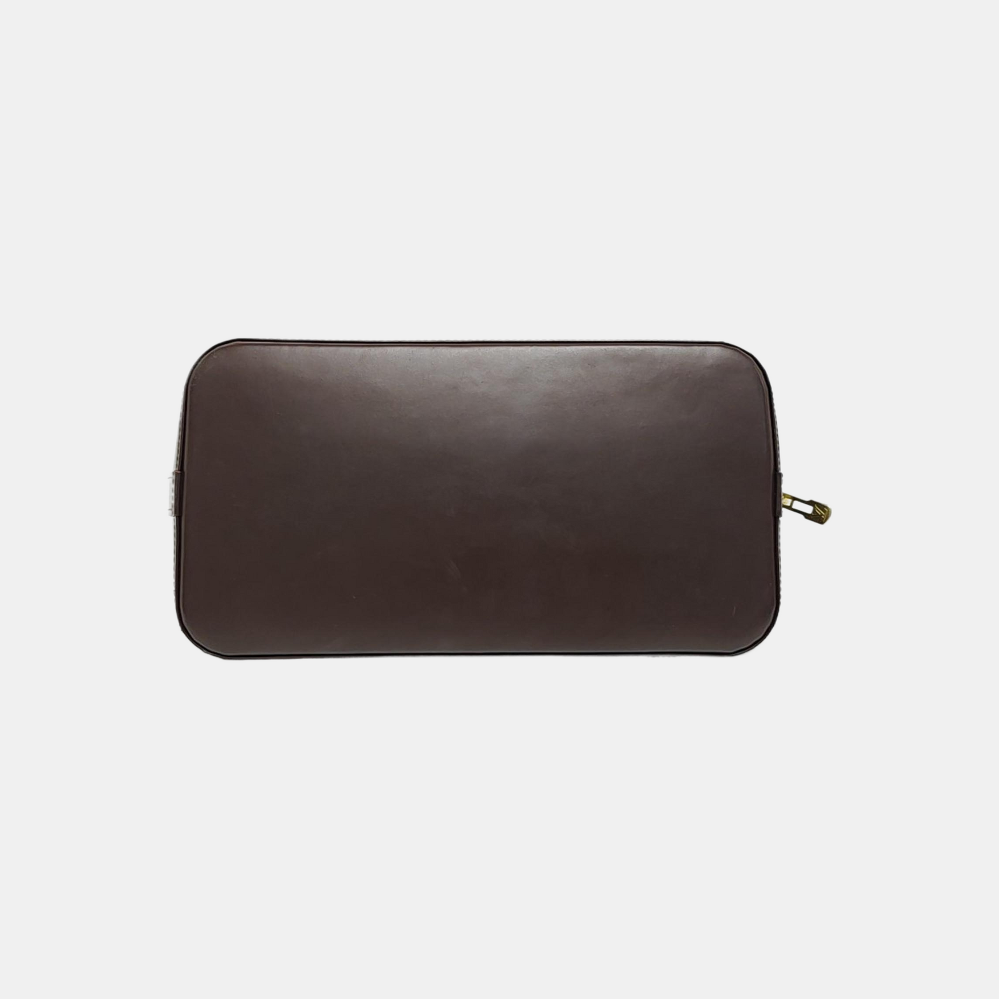 ALMA PM Damier Ebene Coated Canvas Brown