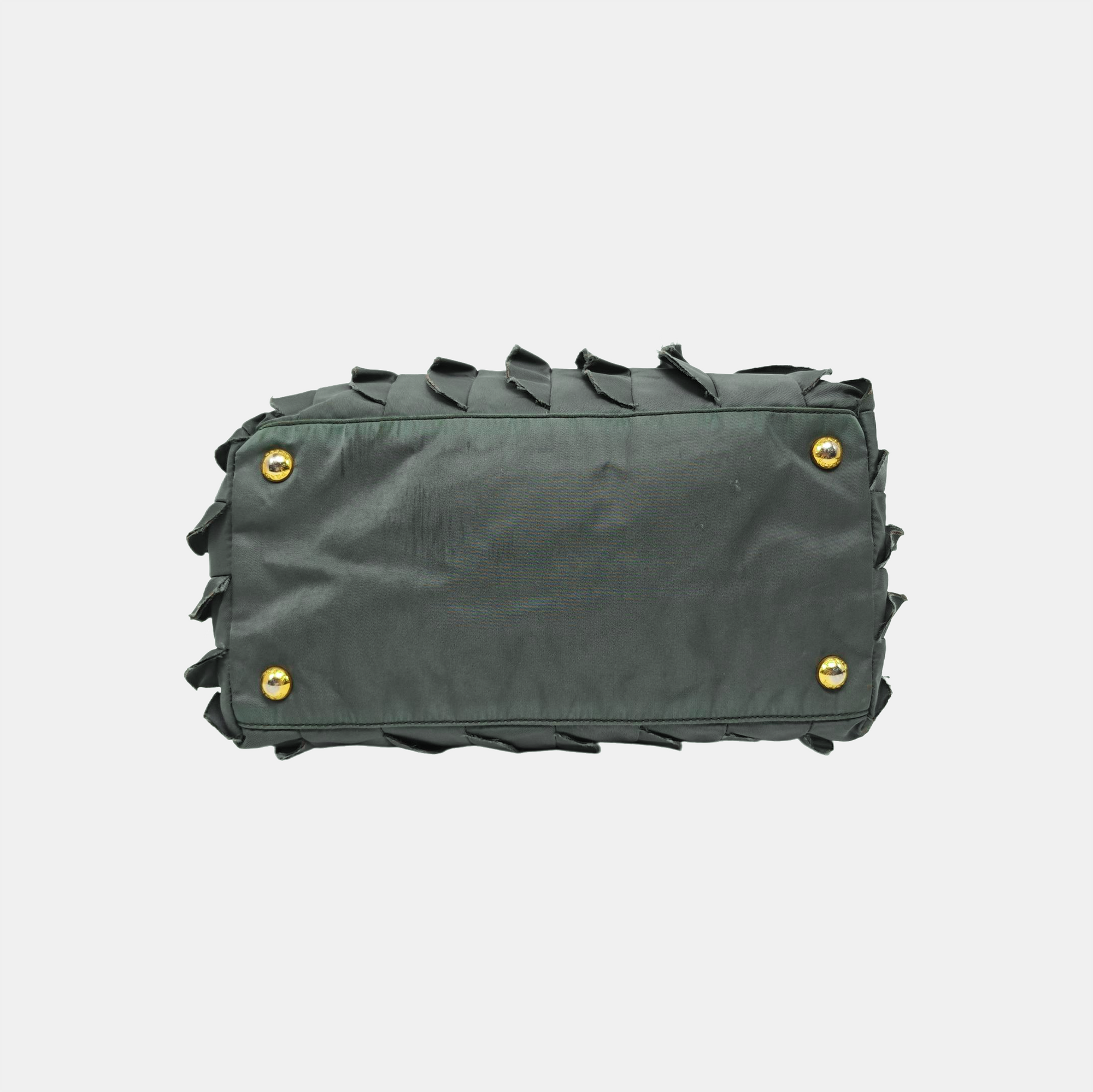 Nylon Top Handle Bag Green