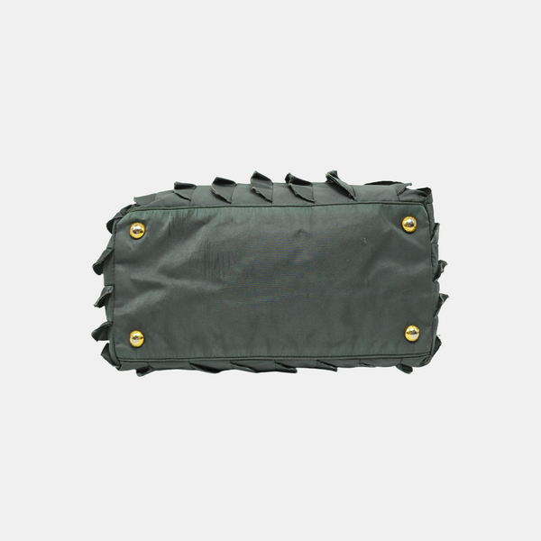 Nylon Top Handle Bag Green