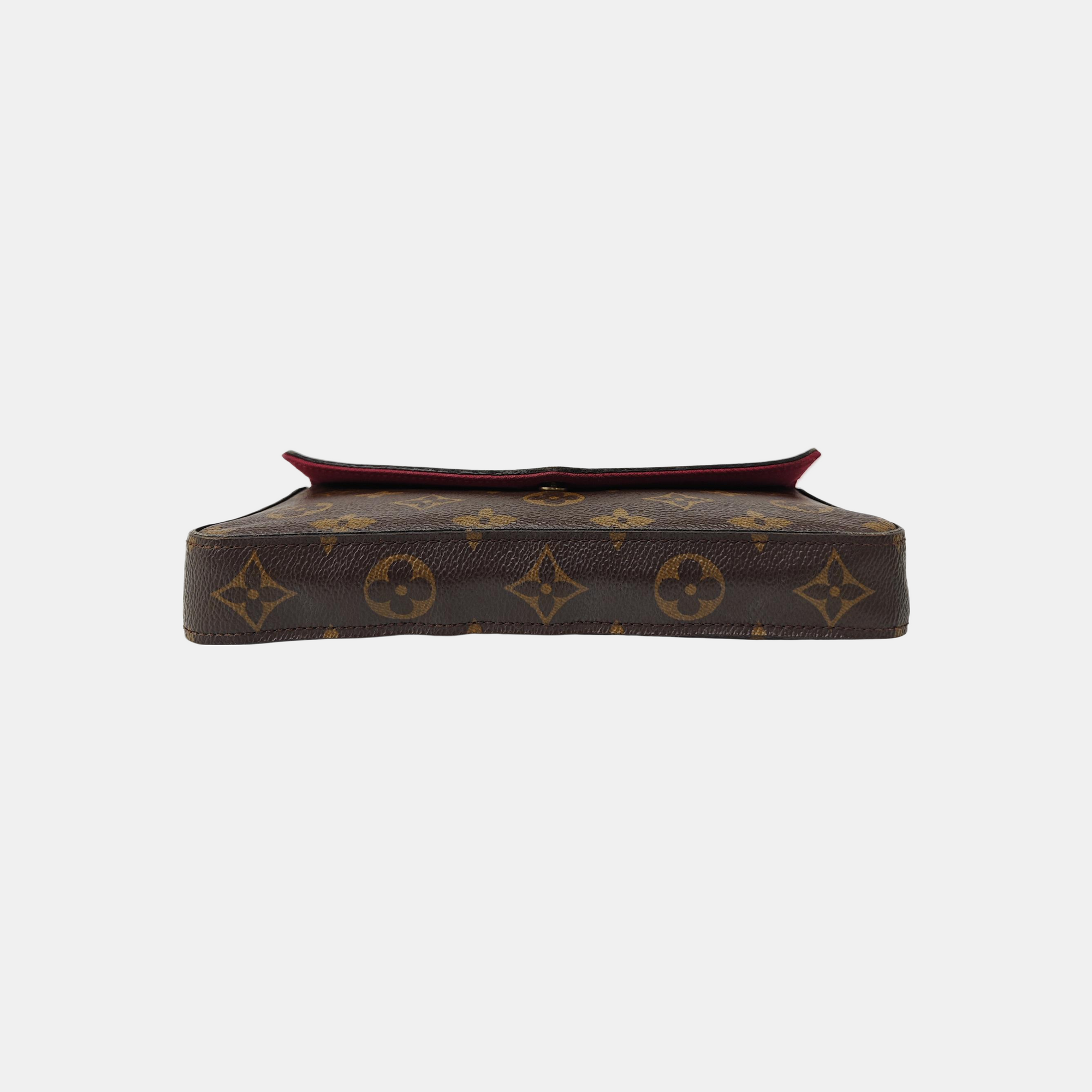 FÉLICIE Monogram Coated Canvas Brown