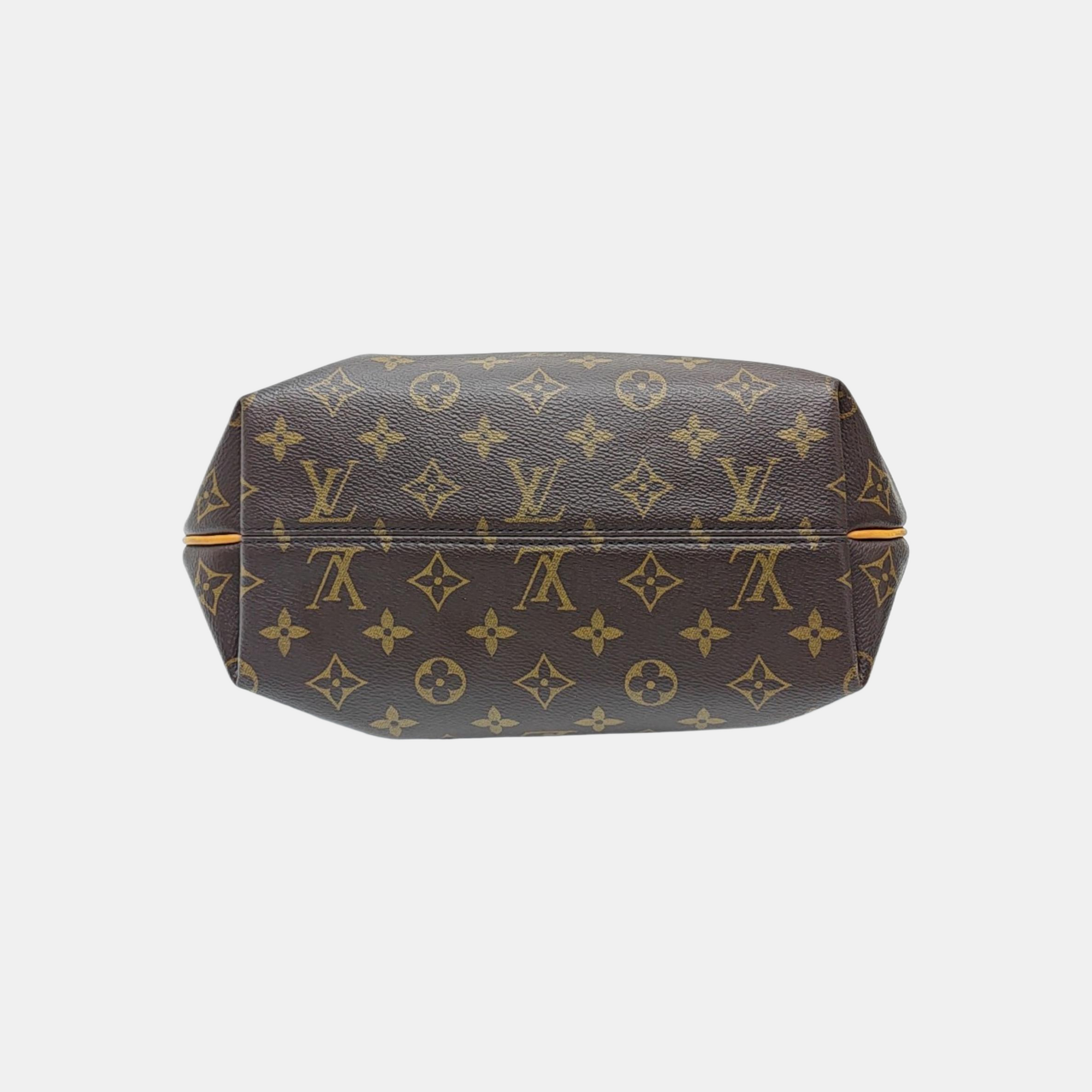 TURENNE Monogram Coated Canvas Brown