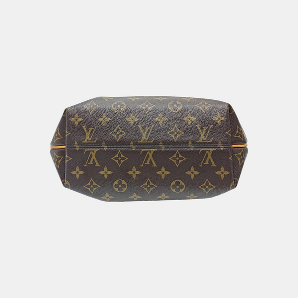 TURENNE Monogram Coated Canvas Brown