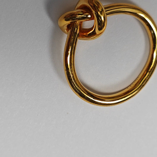 KNOT Brass Gold Ring EU 52