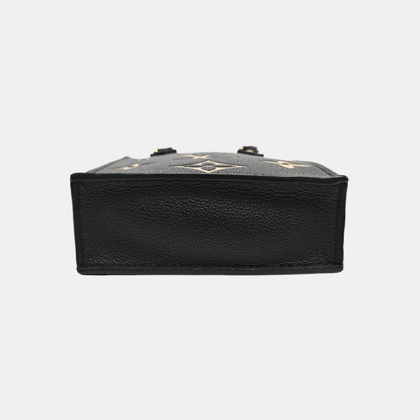 SAC PLAT Mini Monogram Calfskin Black