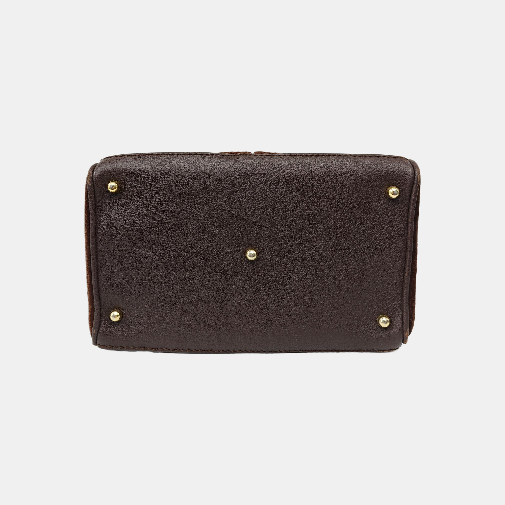 Suede Tote Bag Brown