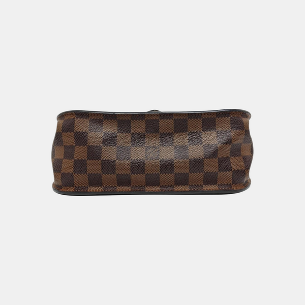BEAUMARCHAIS Damier Ebene Coated Canvas Brown