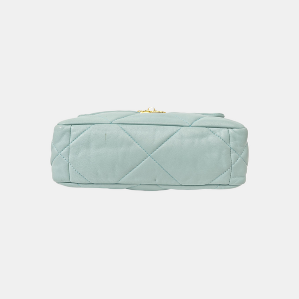 CHANEL 19 Small Quilted Lambskin Blue