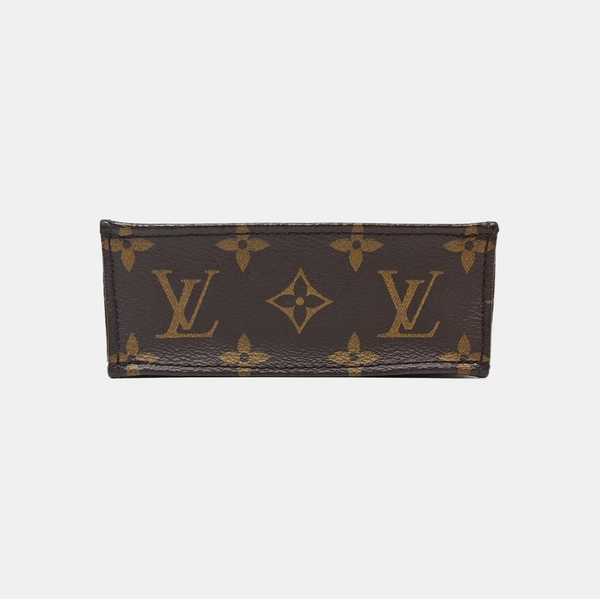 SAC PLAT Mini Monogram Coated Canvas Brown