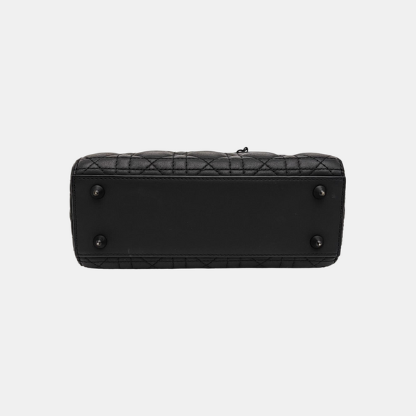 Lady Dior Small Cannage Calfskin Black