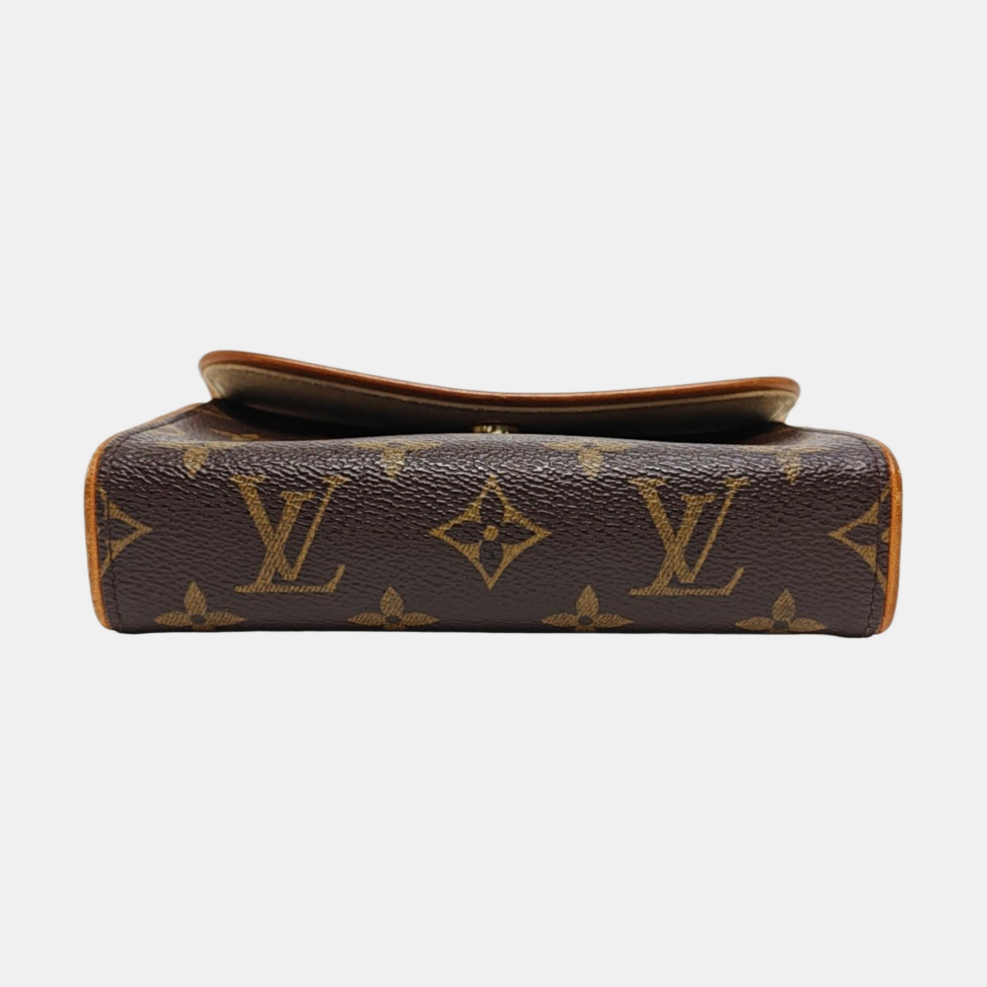 FLORENTINE Monogram Coated Canvas Brown