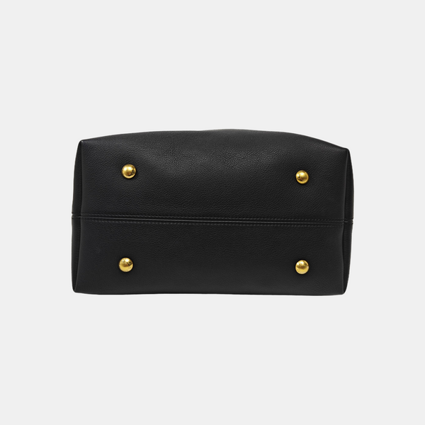 LOW KEY HOBO MM Monogram Calfskin Black
