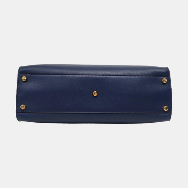 Authenticated pre-owned  Peekaboo  Essential Calfskin Blue - Shoulder Bag at Looply