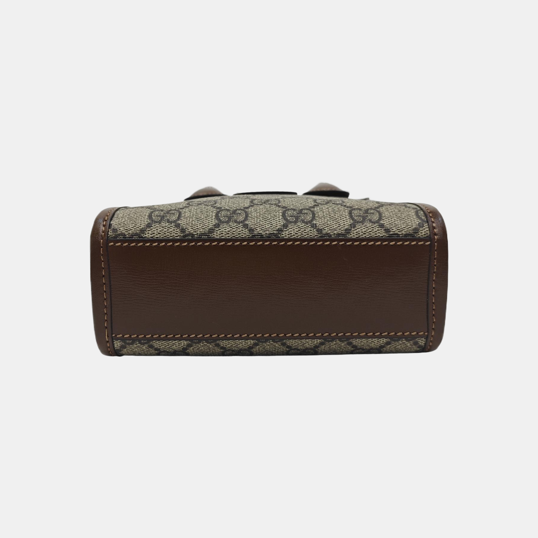 Retro Mini Monogram Coated Canvas Beige