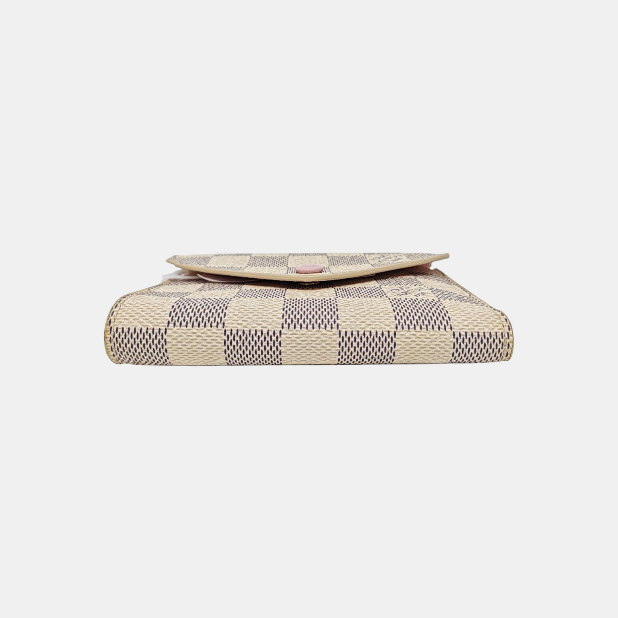 VICTORINE Damier Azur Coated Canvas White Wallet