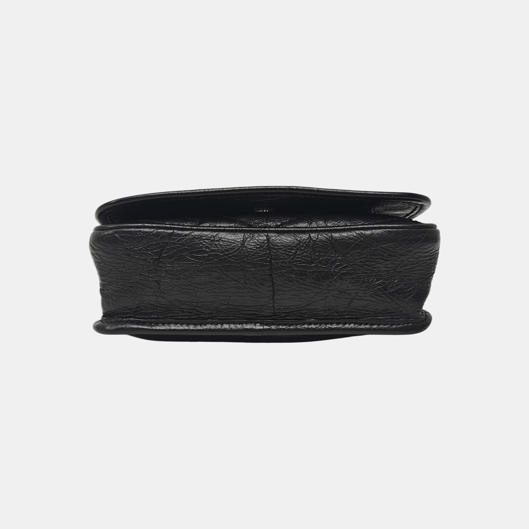NIKI Mini Chevron Calfskin Black