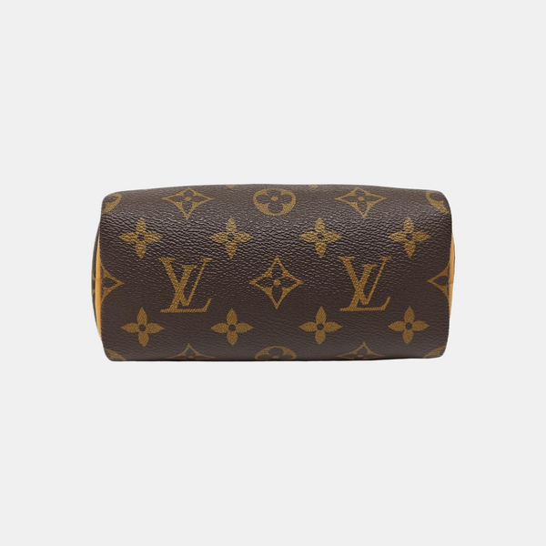 SPEEDY Nano Monogram Coated Canvas Brown