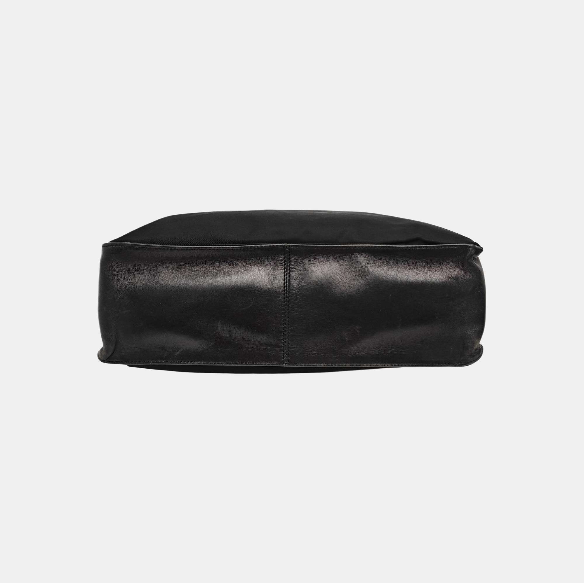 Nylon Shoulder Bag Black