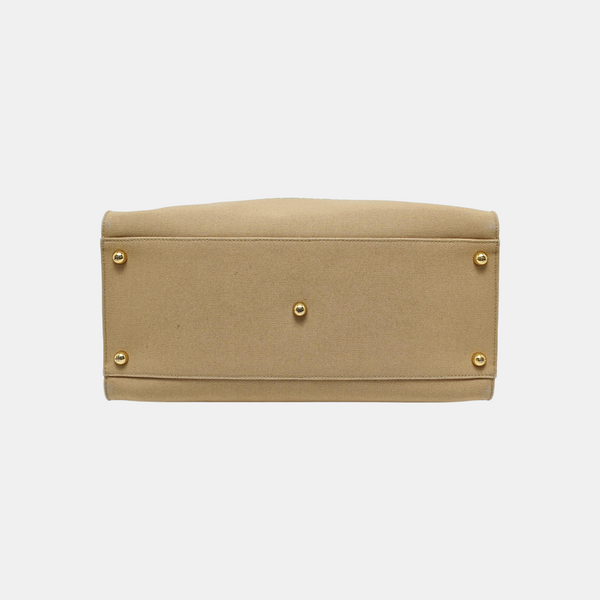 Authenticated pre-owned  Sunshine Medium Canvas Beige - Tote Bag at Looply