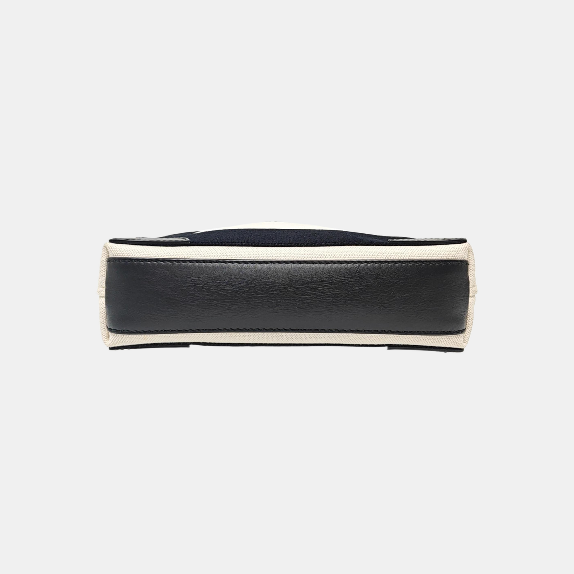Navy Mini Canvas White