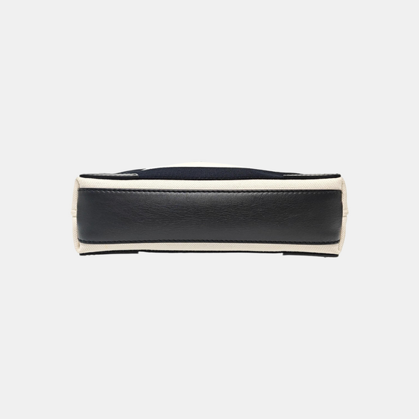 Navy Mini Canvas White