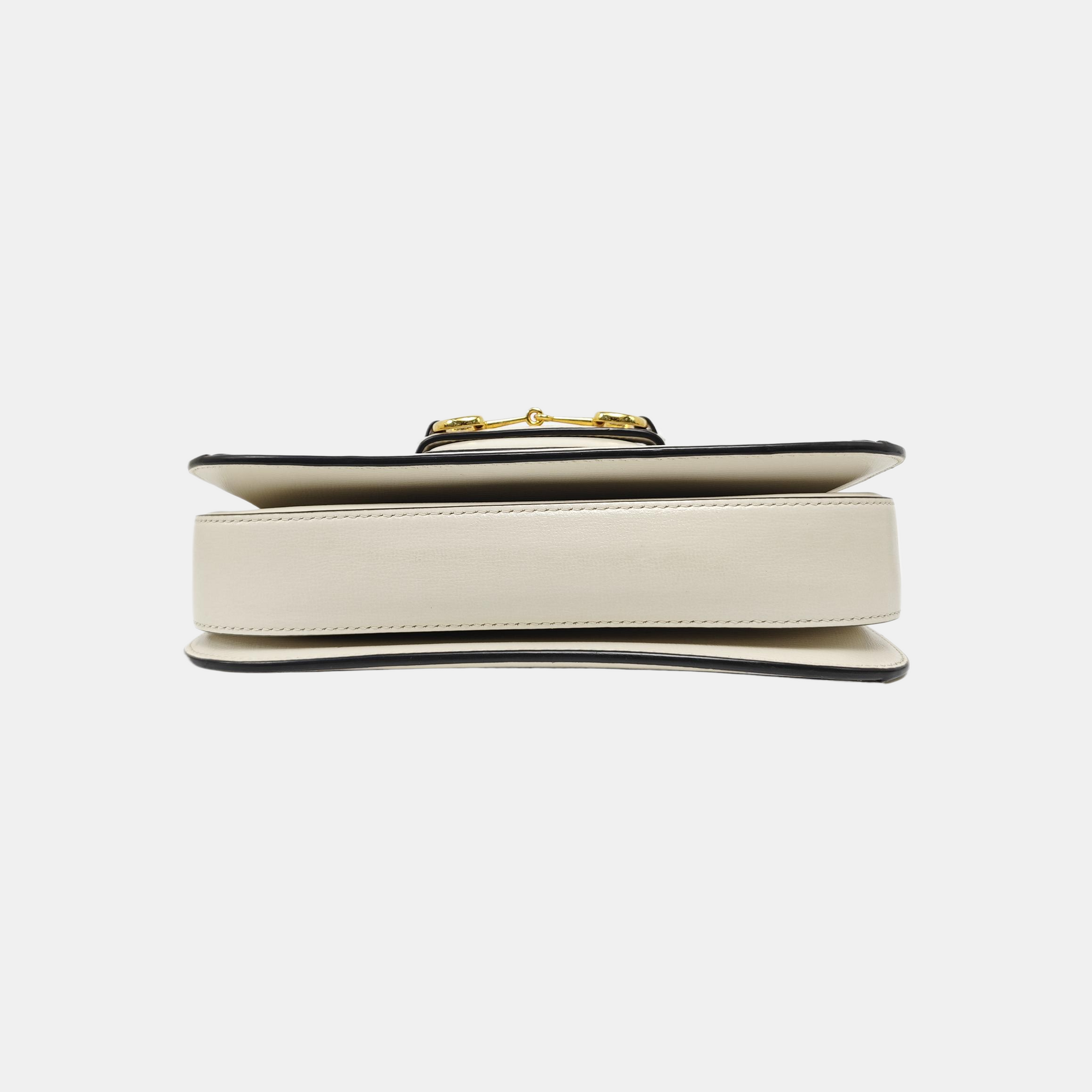 Horsebit 1955 Small Monogram Coated Canvas Beige