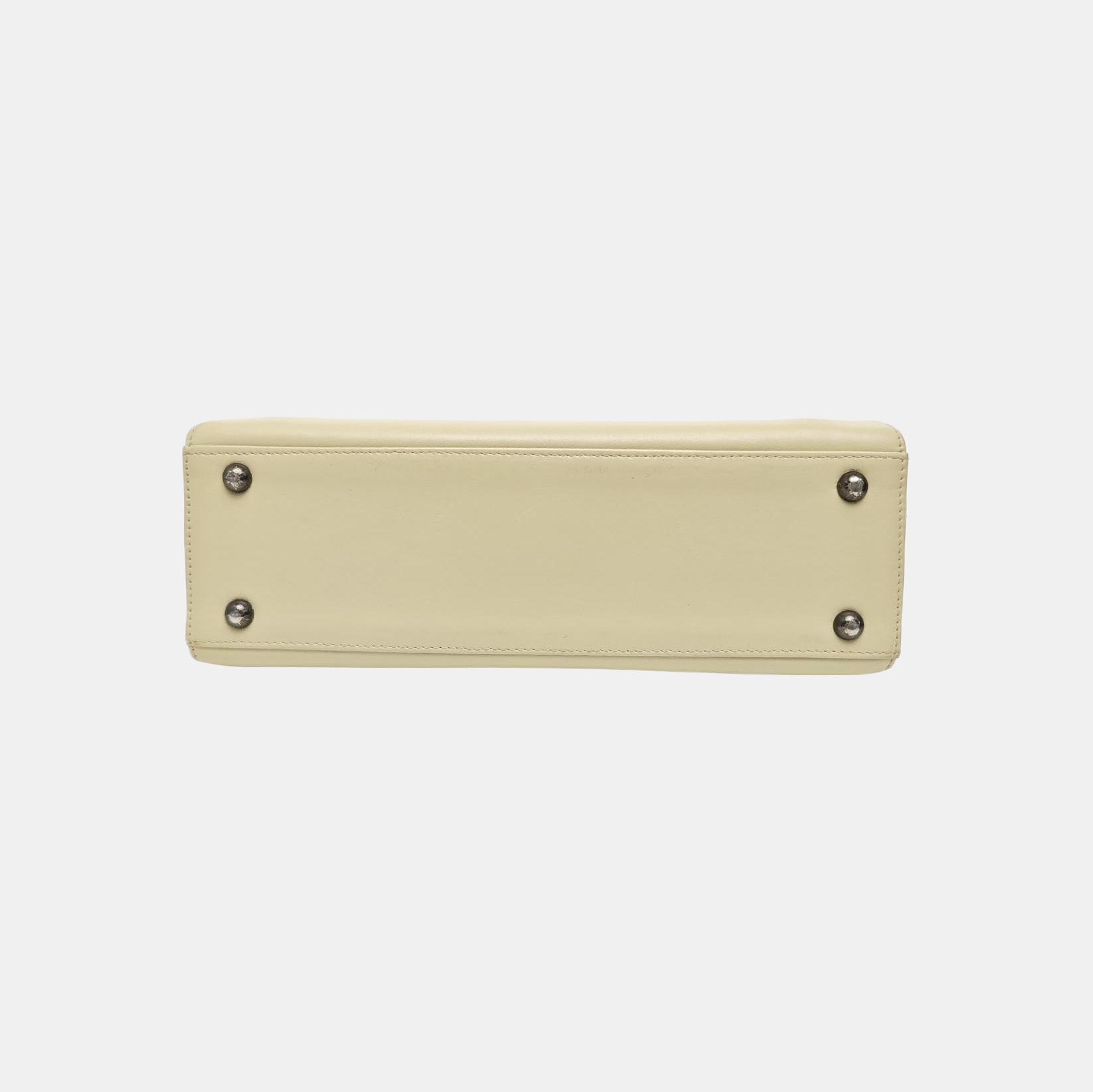 Calfskin Top Handle Bag Beige