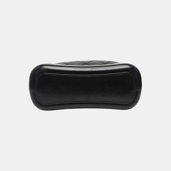 GABRIELLE Small Quilted Calfskin Black