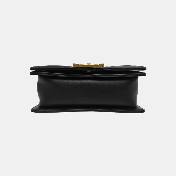 BOY CHANEL Small Quilted Calfskin Black