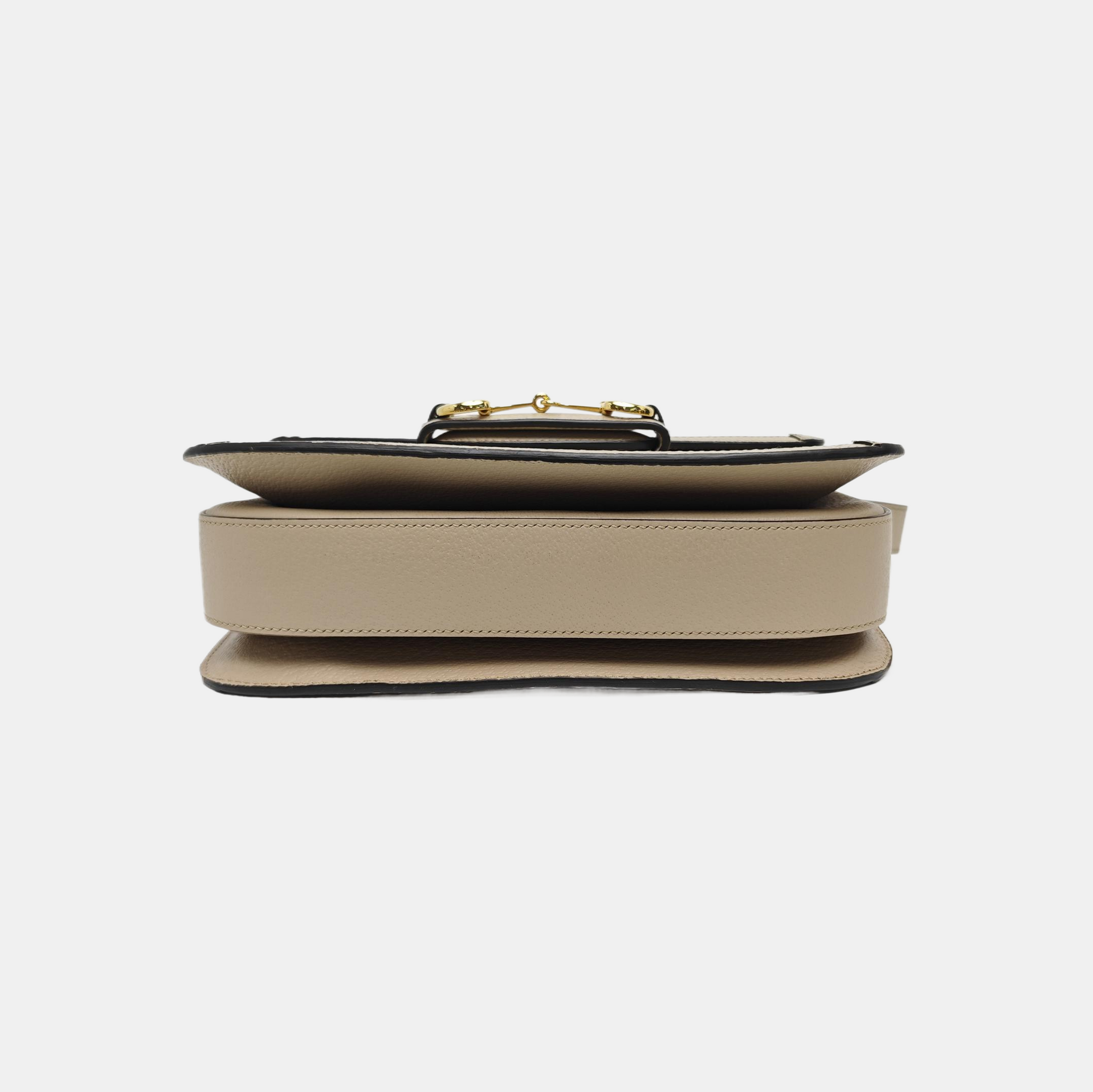 Horsebit 1955 Small Monogram Coated Canvas Beige