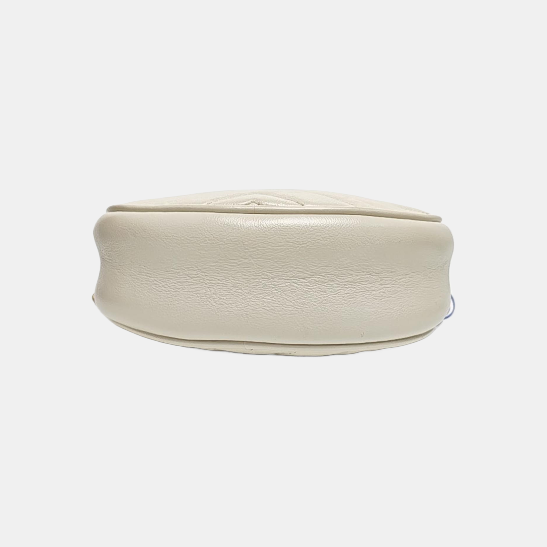 GG Marmont Mini Quilted Calfskin White
