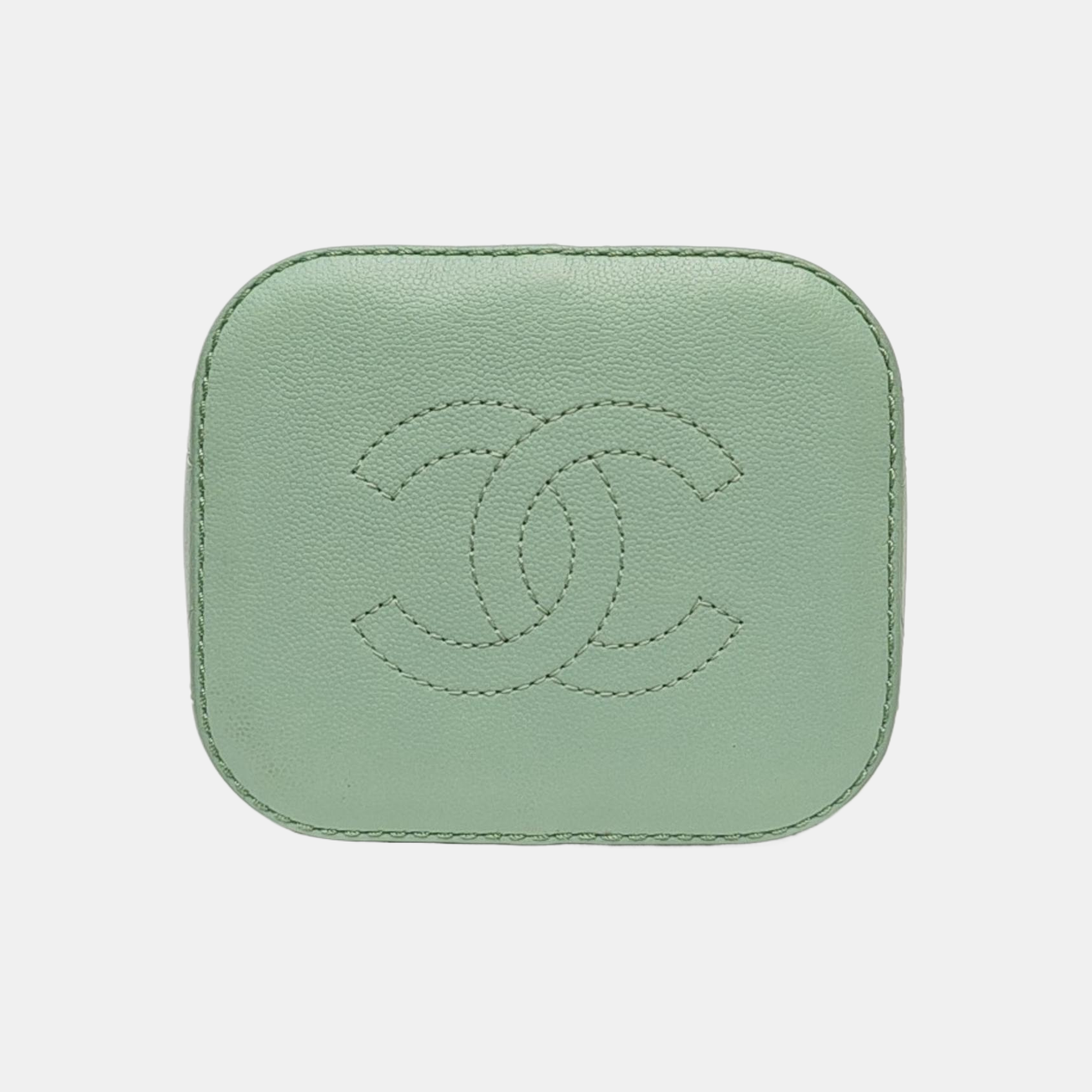 DRAWSTRING Quilted Lambskin Green