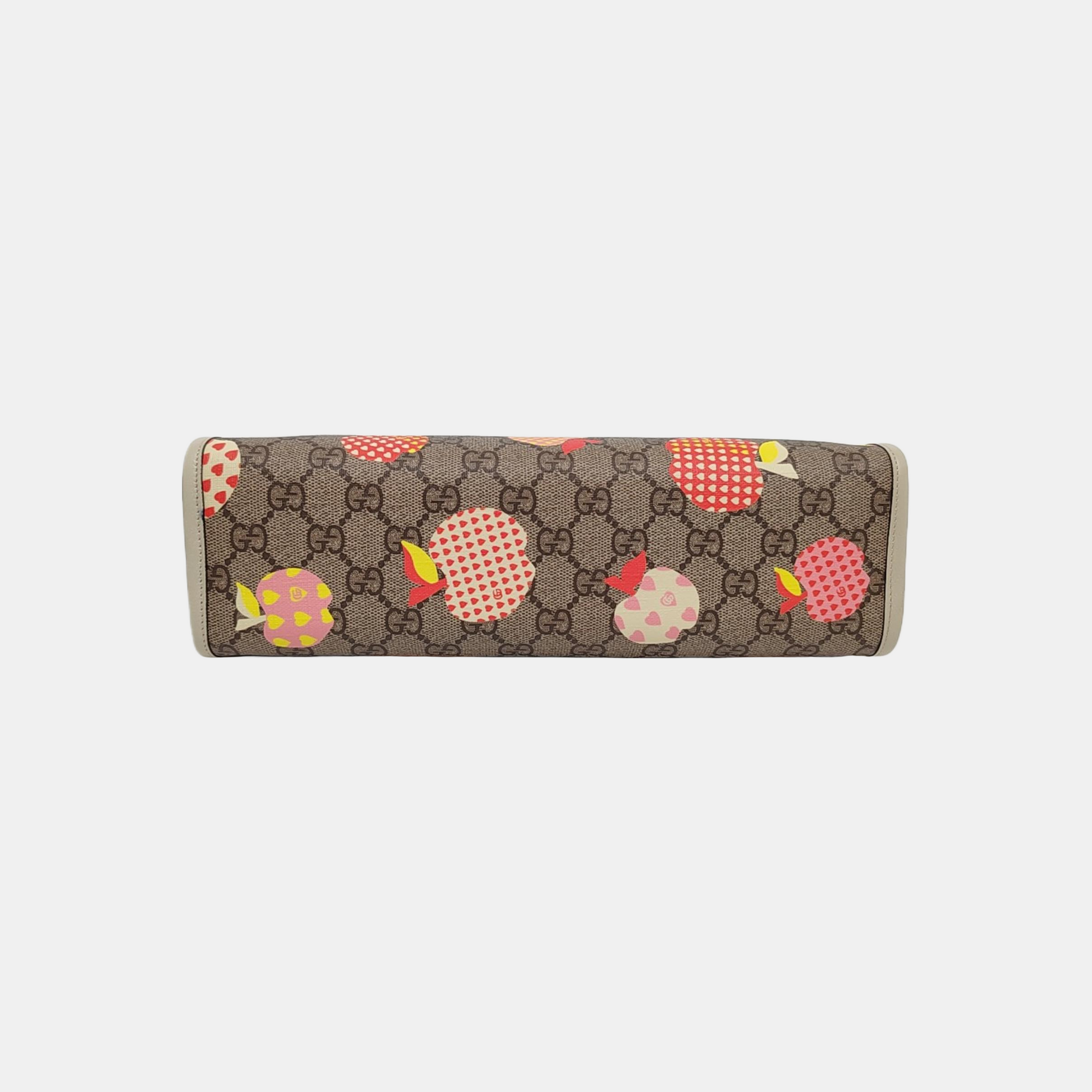 Monogram Coated Canvas Clutch Brown