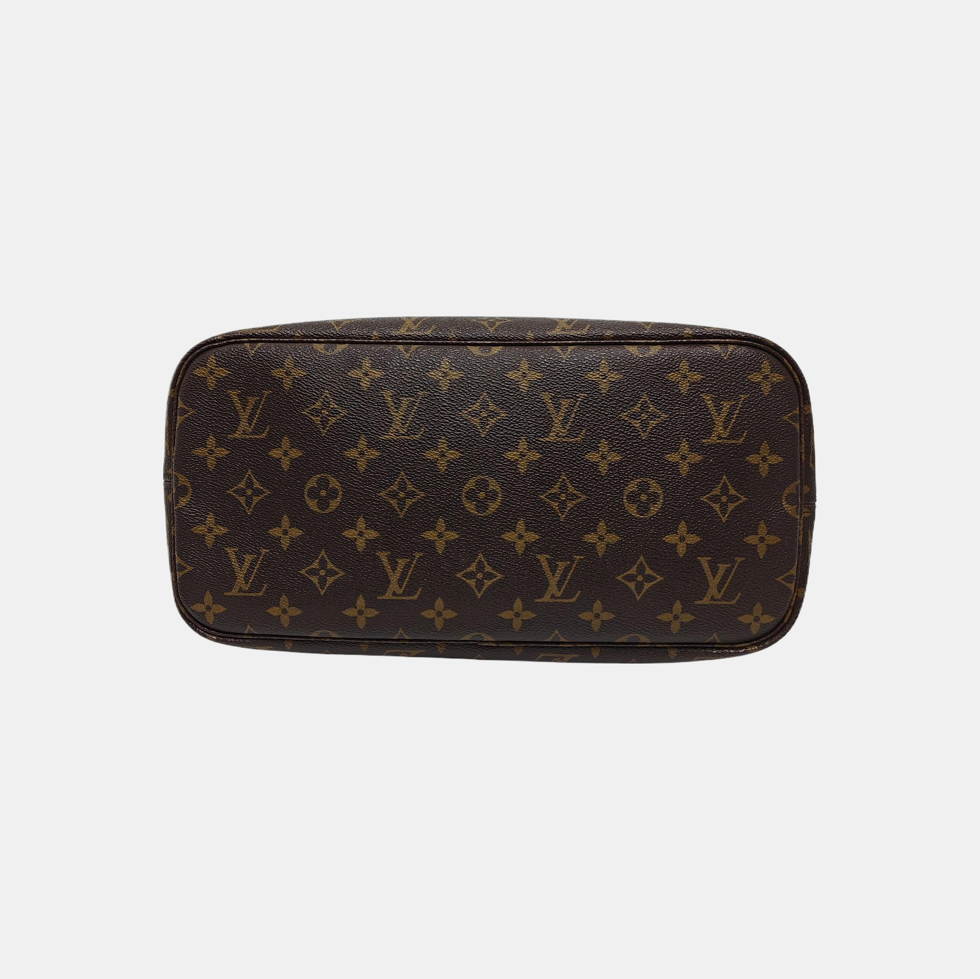 NEVERFULL MM Monogram Coated Canvas Brown