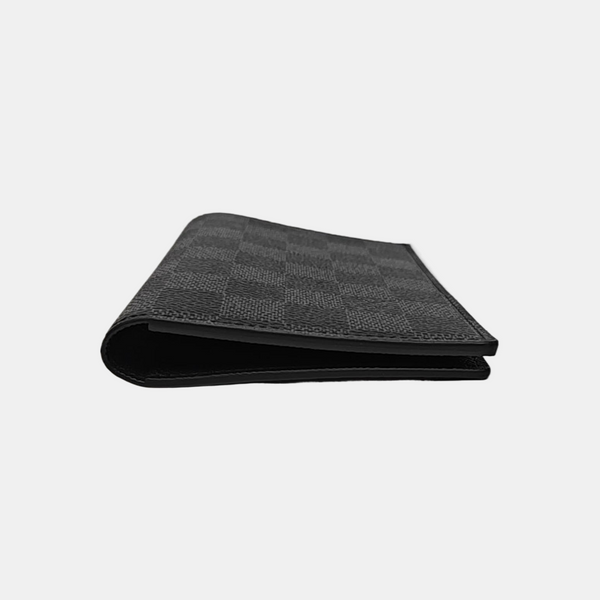 SMART Damier Graphite Coated Canvas Gray Card Holder