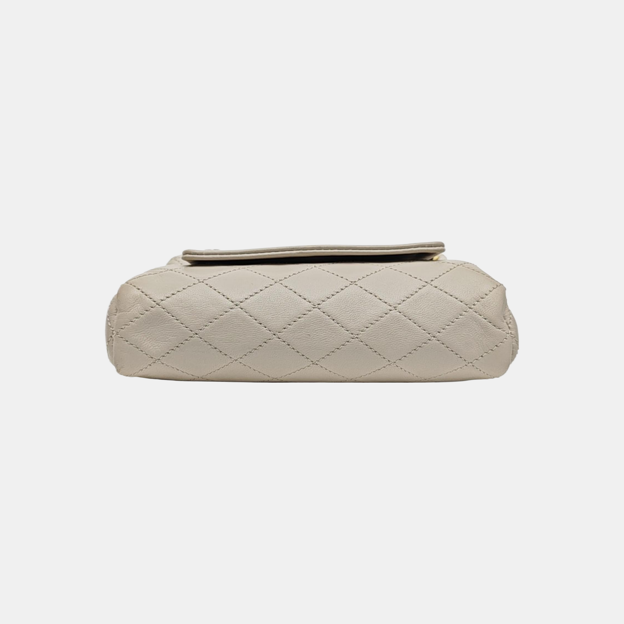 NOLITA Mini Quilted Lambskin Beige