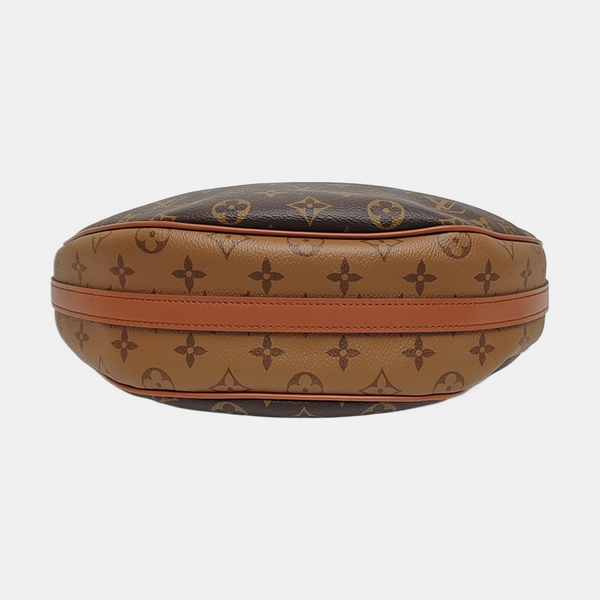 LOOP HOBO Monogram Coated Canvas Brown