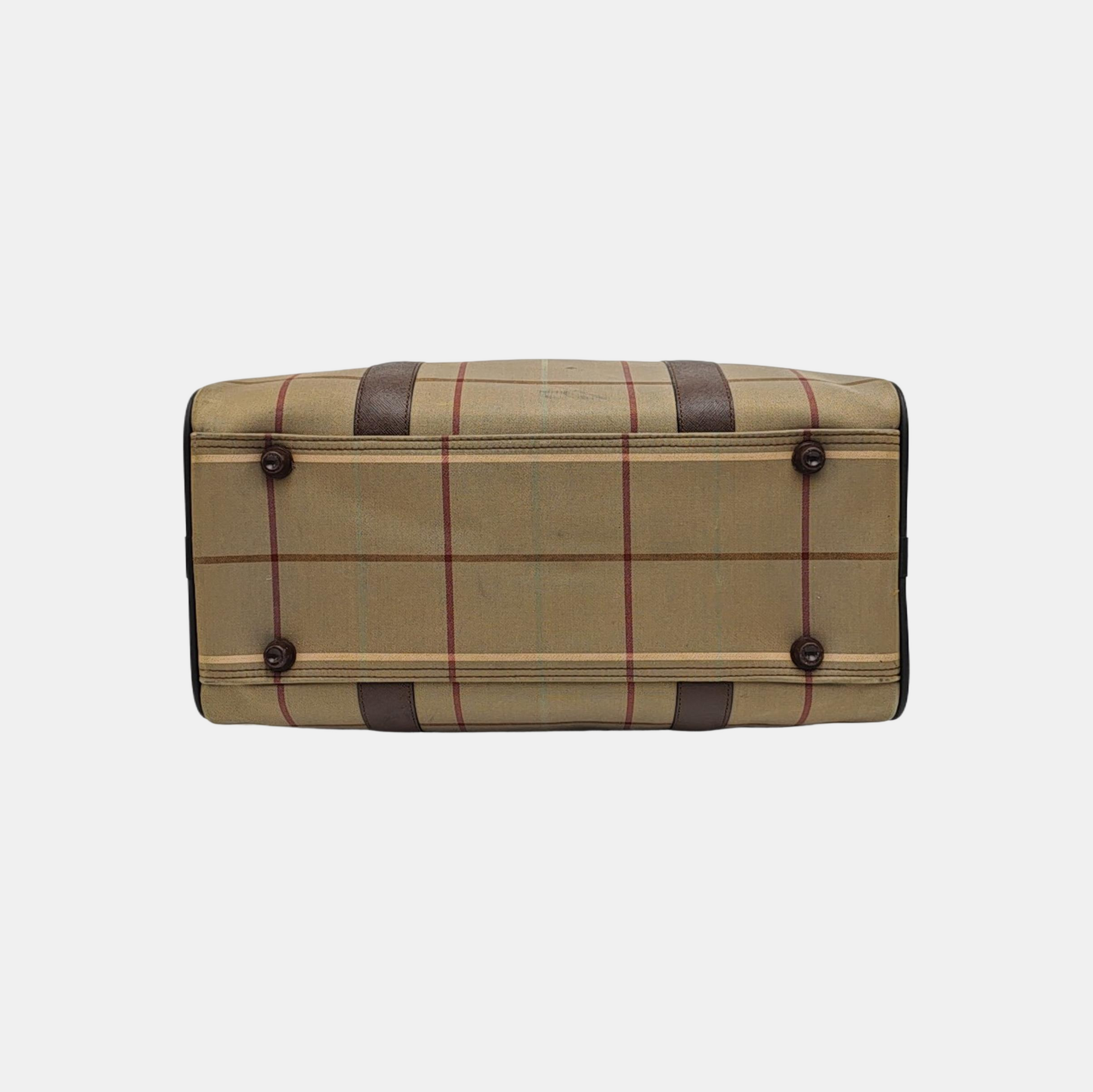 Canvas Top Handle Bag Brown