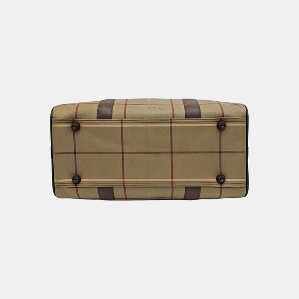 Canvas Top Handle Bag Brown
