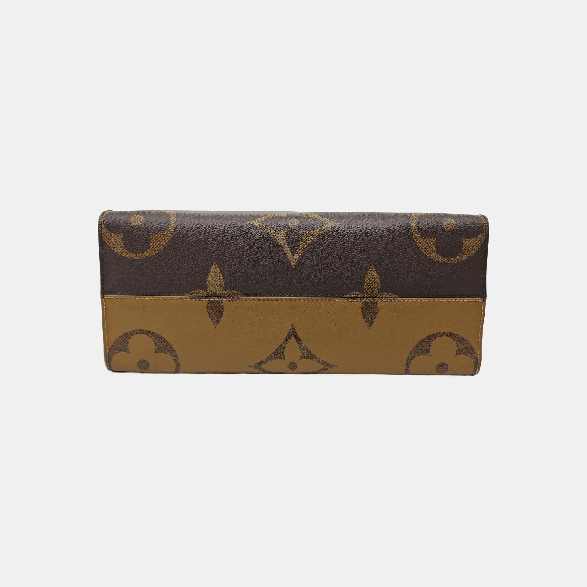 ONTHEGO MM Monogram Coated Canvas Brown