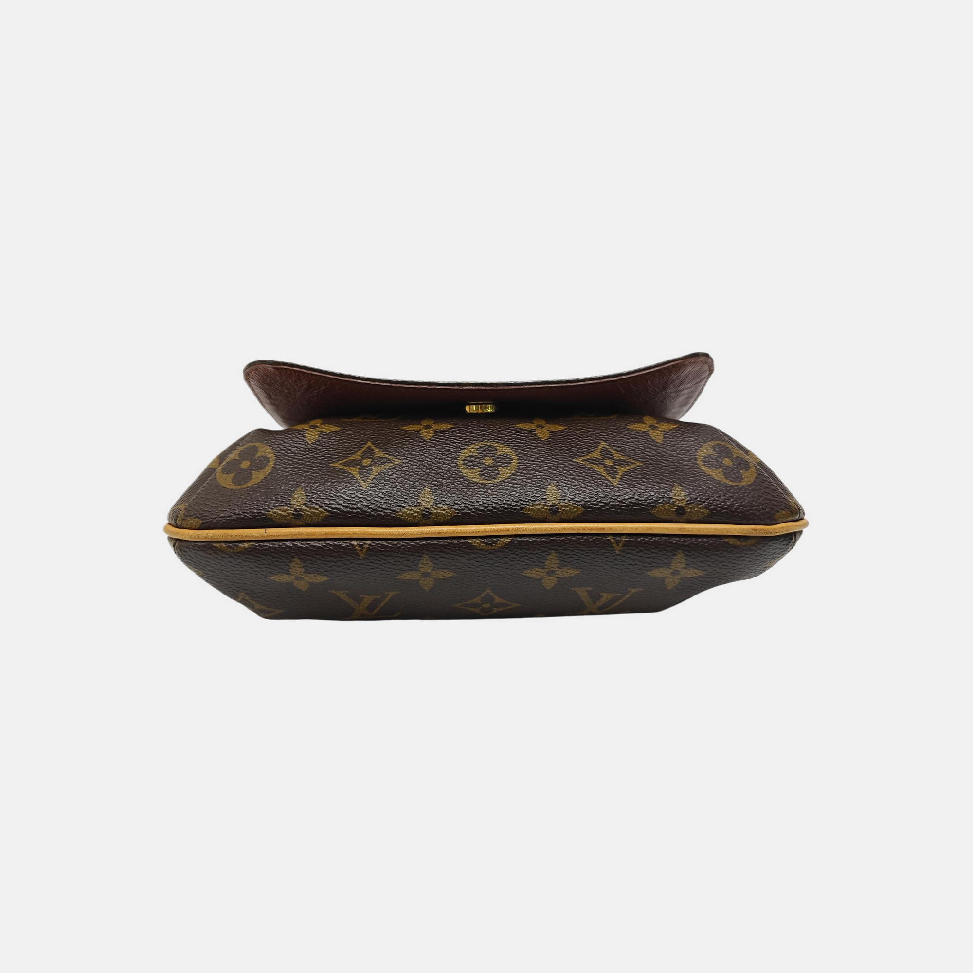 MUSETTE TANGO Monogram Coated Canvas Brown