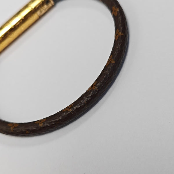 CONFIDENTIEL Coated Canvas Brown Bangle