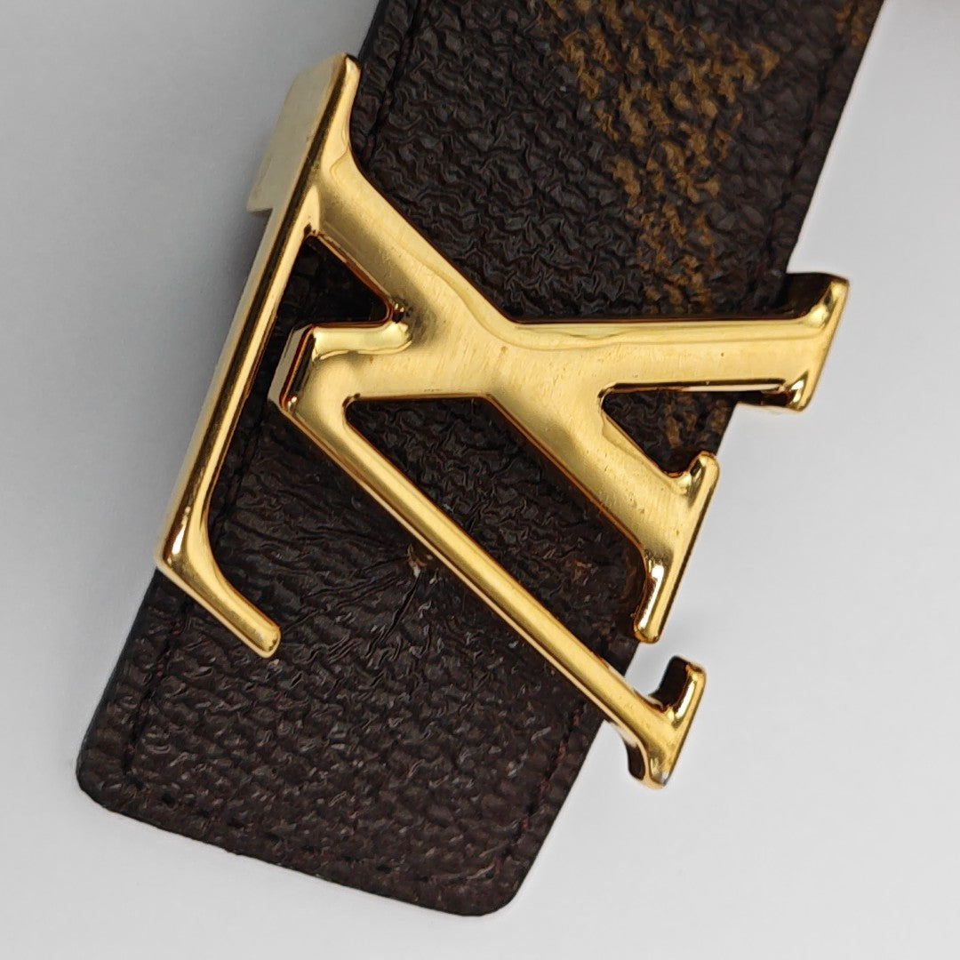Coated Canvas Belt Brown