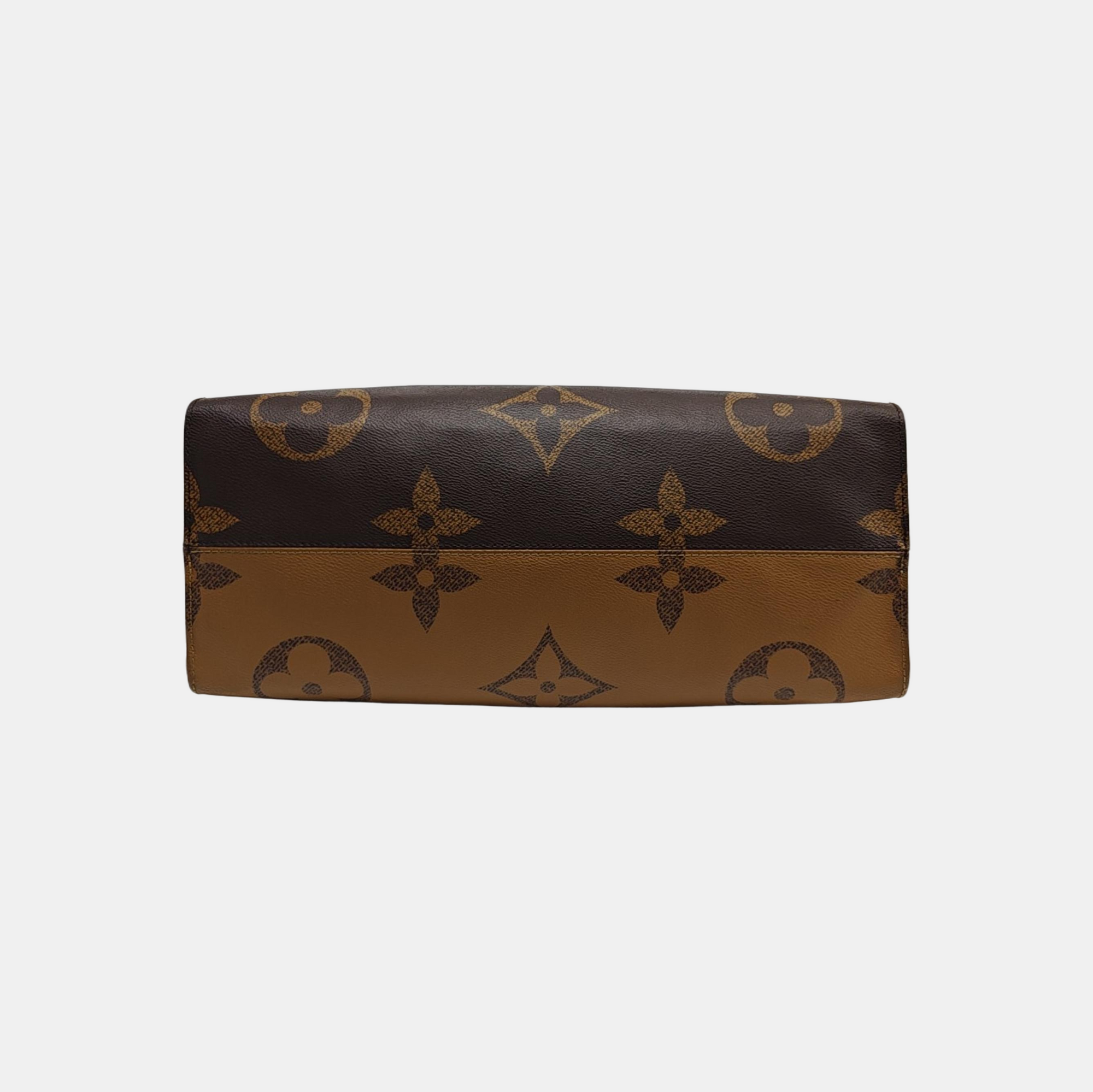 Authenticated pre-owned  ONTHEGO GM Monogram Coated Canvas Brown - Tote Bag at Looply